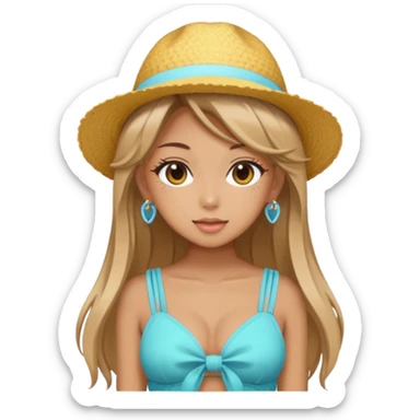 Aesthetic Gyaru Summer Girl sticker