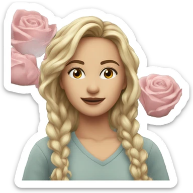 A beautiful becky off flowers ￼ sticker
