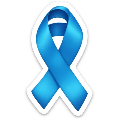 Blue ribbon emoji sticker