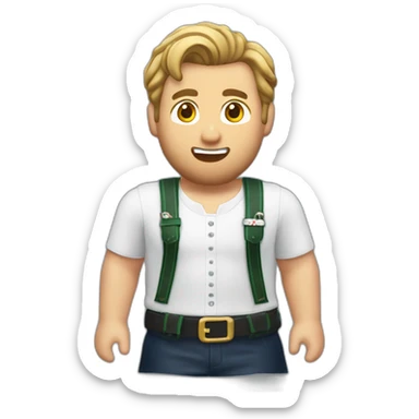 Harry Kane in lederhosen sticker