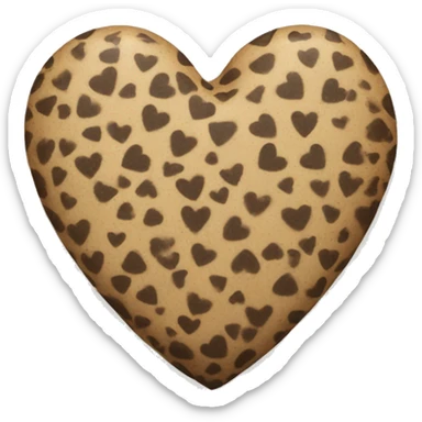 mottled heart sticker