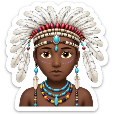 tribal person sticker