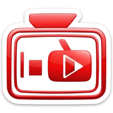 YouTube logo red sticker