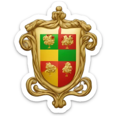 An Italian cake Coat of arms sticker