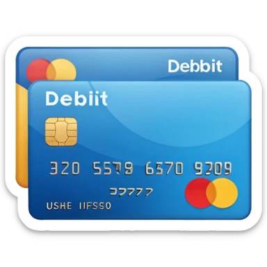 ACCEPTED PARTICIPATION METHODS — Debit and Credit Card together sticker
