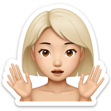 Nasty Asian girl  sticker