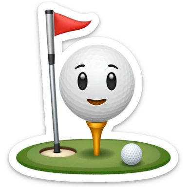 palo de golf sticker