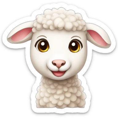 cute lamb sticker