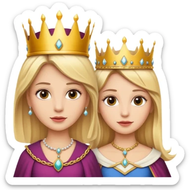 Blonde Queen and servant sticker