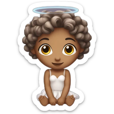 cute Angel fairy with wings sticker