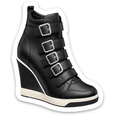 steve madden wedge sneakers hook and loop strap sticker