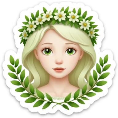 Herbal witch sticker