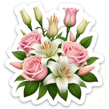 Pastel bouquet sticker