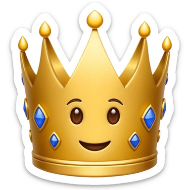 Una corona y que abajo diga royal sticker