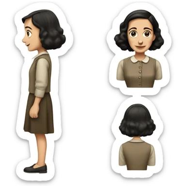 Anne frank sticker
