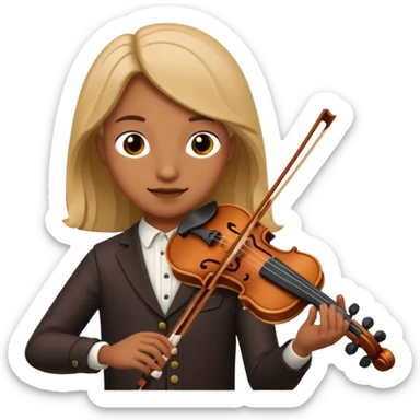 Alguien tocando un violín  sticker