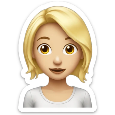 Adolescent blond avec des lunnettes sticker