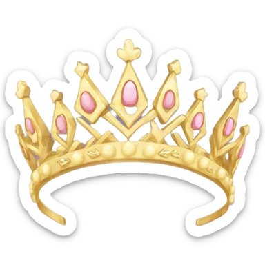 daintygold tiara sticker