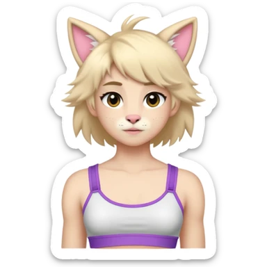 Furry femboy sticker