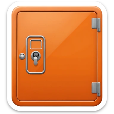 locker orange sticker