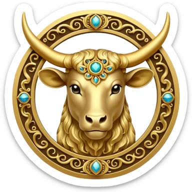 taurus zodiac sign sticker