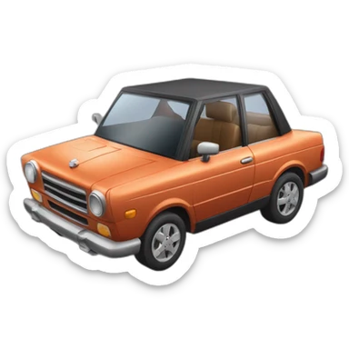 Chat sur une voiture volante sticker