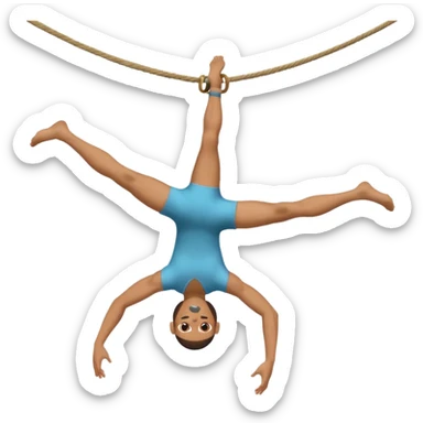 Acrobat – Slim performer mid-flip or balancing on rope sticker
