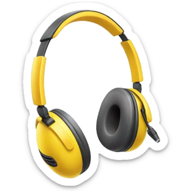 headset with mike sticker