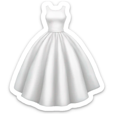white dress sticker