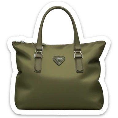 olive prada nylon bag sticker