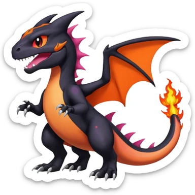 Salandit-Noibat-Litten-Duskull-Charizard-Hybrid (Full body) sticker