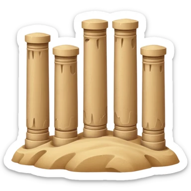 Sand Pillars sticker