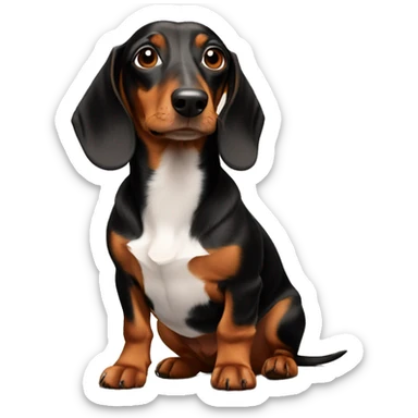 with a dachshund sticker