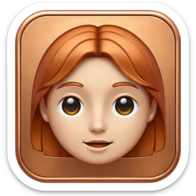 check icon in copper color sticker