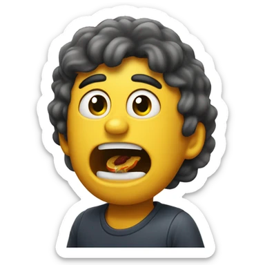 Hard Coughing in macdonalds sticker