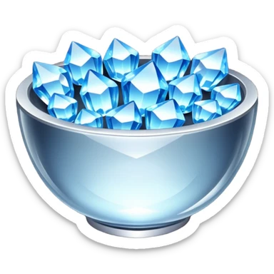 a bowl of blinged crystal sticker