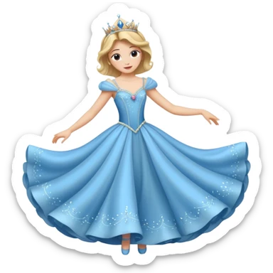 Princess dancing sticker