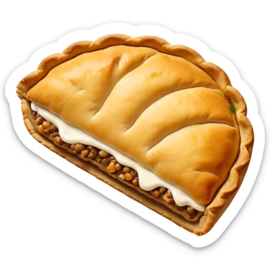 Karelian pasty with cream on top finnish sticker