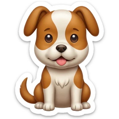 Dog pooping sticker