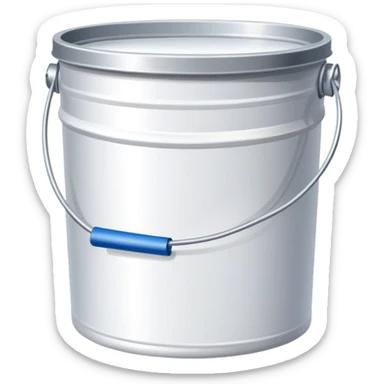 Bote de pintura blanca  sticker