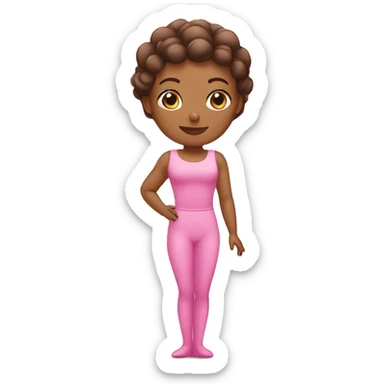 pink pilates princess sticker