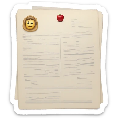 a bunch of immigration documents apple style sticker
