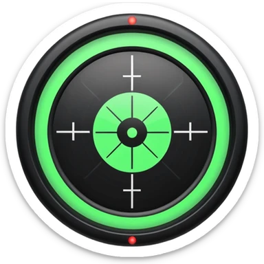 Black sniper reticle sticker