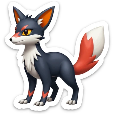 Sneasel-Dewitt-Buizel-Zangoose-hybrid-fusion, full body sticker