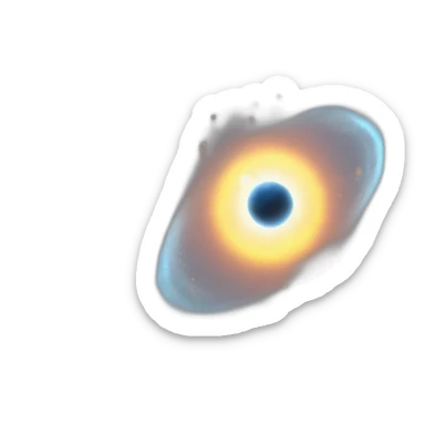 quasar phenomenon in space sticker