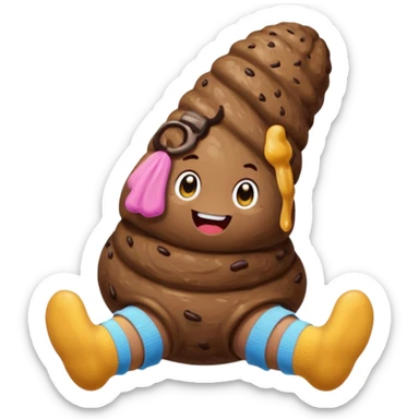 Giantbturdbwith knee high tube socks sticker