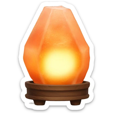 Himalaya’s salt lamp with warm light  sticker