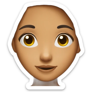 6 years old brune girl sticker