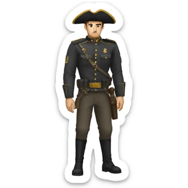 Soldado con cara de demonio  sticker