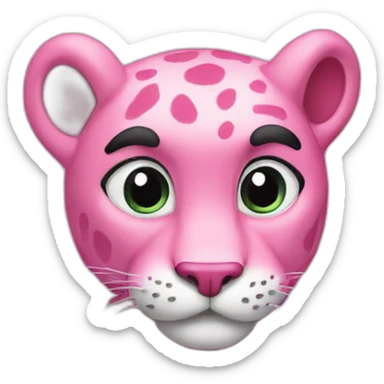 pink panther under cloud sticker